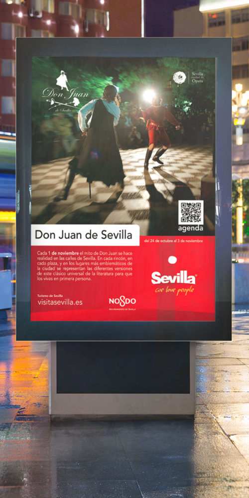 Mupi Campaña Turismo de Sevilla Monkey Creative